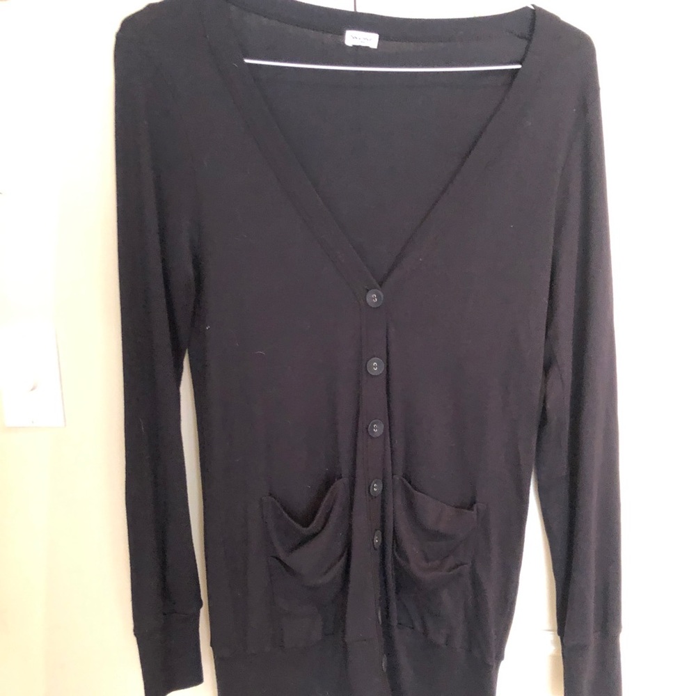 Splendid Long Cardigan with Buttons